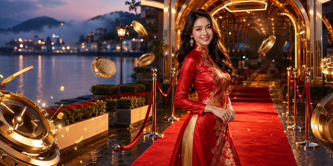 Khung cảnh giải trí cá cược tại Đà Lạt với áo dài truyền thống Việt Nam
